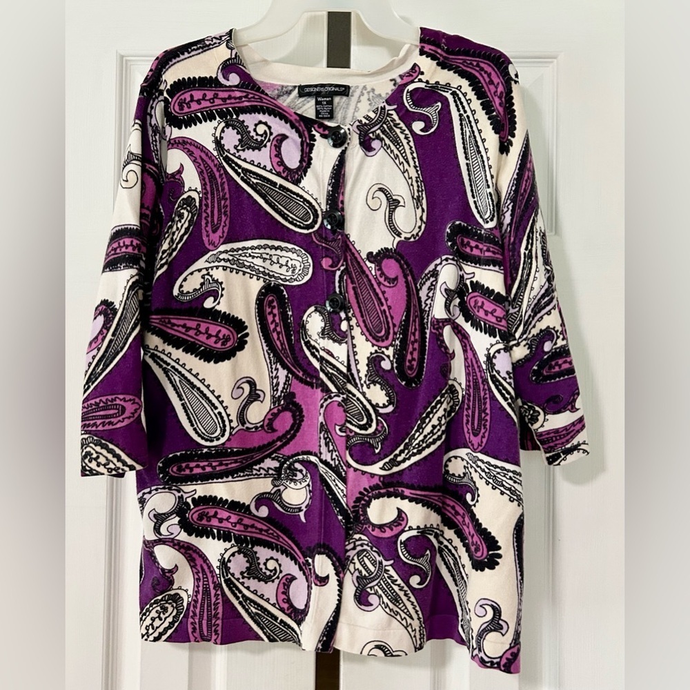 Vintage designers originals cardigan sweater woman size xlarge